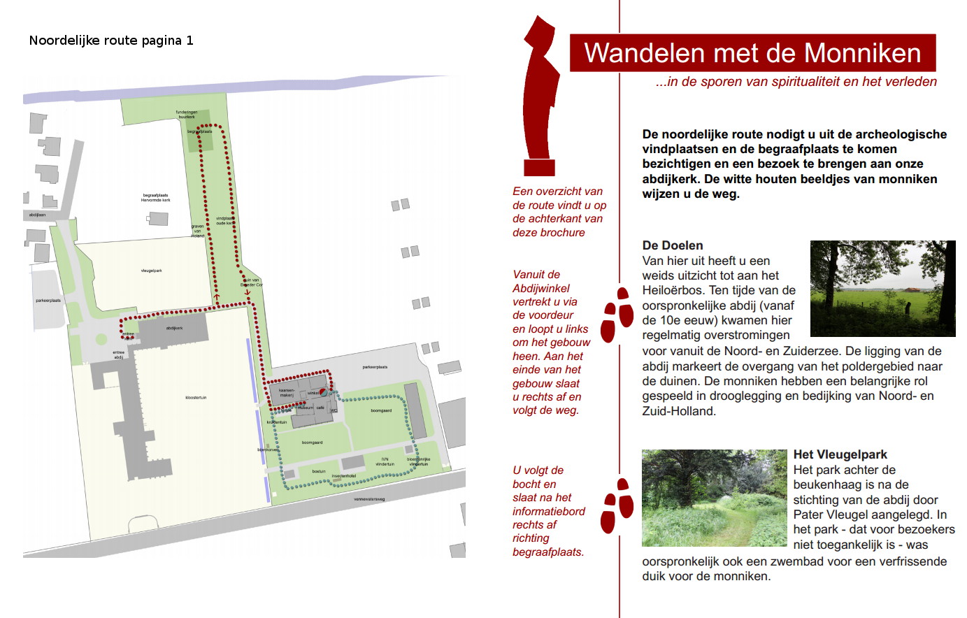 wandelroute Abdijtuin noord